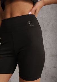 Renee - Czarne Szorty Kolarki High Waist Marerila. Okazja: na co dzień. Stan: podwyższony. Kolor: czarny. Długość: krótkie. Styl: casual, sportowy #4