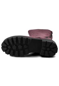 Bordowe Kozaki Simen Damskie Modne Ocieplane Buty. Okazja: na co dzień. Kolor: czerwony. Materiał: materiał. Szerokość cholewki: normalna. Styl: casual, elegancki #8