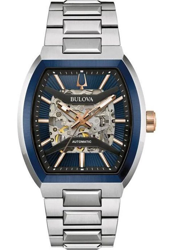 Zegarek Mentor Zegarek męski Bulova 98A319 srebrny. Kolor: srebrny