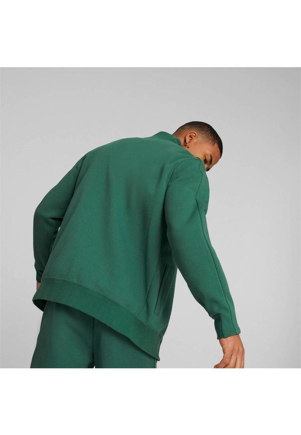 Kurtka Puma T7 Track Jacket Dk Vine, Mężczyźni. Kolor: zielony. Materiał: dresówka. Sport: fitness