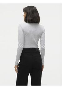 Vero Moda Bluzka Chloe 10306897 Szary Slim Fit. Kolor: szary. Materiał: bawełna #5