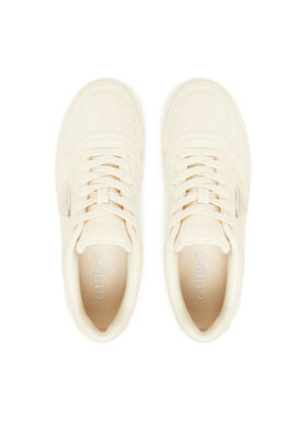 Guess Sneakersy FLTMR7 FAL12 Beżowy. Kolor: beżowy. Materiał: materiał