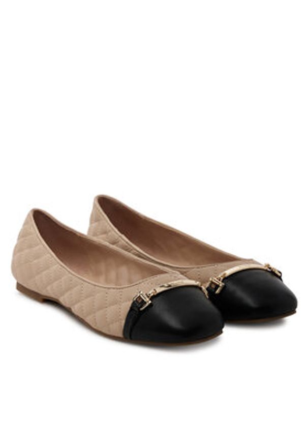 Aldo Baleriny Leanne 13648260 Beżowy. Kolor: beżowy. Materiał: skóra