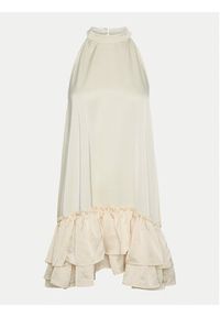 YAS Sukienka koktajlowa Eleanor 26034241 Écru Regular Fit. Materiał: syntetyk. Styl: wizytowy #4