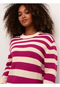 Cream Sweter Crmuka Knitted 10611880 Różowy Straight Fit. Kolor: różowy. Materiał: bawełna #5