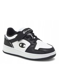 Buty do chodzenia dla dzieci Champion Rebound 2.0 Low. Okazja: na co dzień. Zapięcie: rzepy. Kolor: wielokolorowy, biały, czarny. Materiał: tkanina, materiał, syntetyk. Sport: turystyka piesza #1