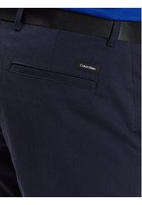 Calvin Klein Szorty materiałowe Modern Twill K10K111788 Granatowy Slim Fit. Kolor: niebieski. Materiał: bawełna