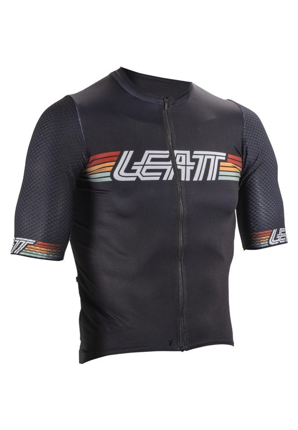 LEATT - Koszulka rowerowa męska Leatt Jersey MTB Endurance 6.0. Kolor: czarny. Materiał: jersey
