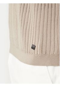 Karl Lagerfeld - KARL LAGERFELD Polo 655016 562304 Khaki Regular Fit. Typ kołnierza: polo. Kolor: brązowy. Materiał: bawełna #3