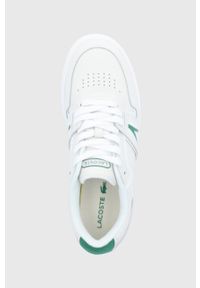 Lacoste Buty skórzane L001 0321 1 kolor biały. Nosek buta: okrągły. Zapięcie: sznurówki. Kolor: biały. Materiał: skóra #3