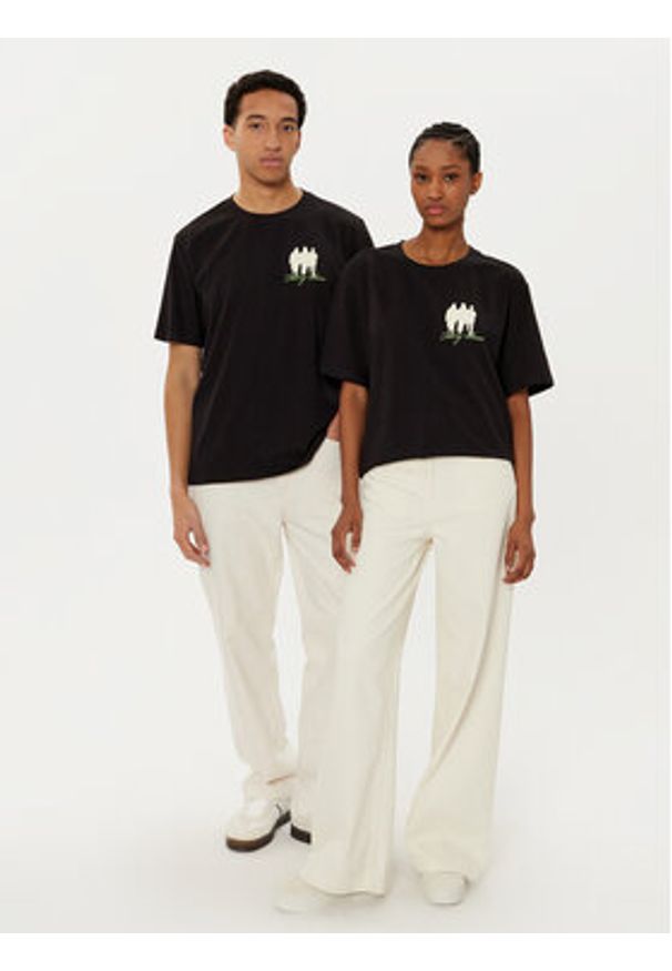 Filling Pieces T-Shirt Unisex United By Generations 7449987 Czarny Regular Fit. Kolor: czarny. Materiał: bawełna