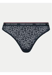 TOMMY HILFIGER - Tommy Hilfiger Komplet 3 par stringów UW0UW04896 Kolorowy. Materiał: syntetyk. Wzór: kolorowy #8