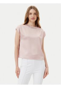Imperial Bluzka RIC3JBA Różowy Regular Fit. Kolor: różowy. Materiał: syntetyk