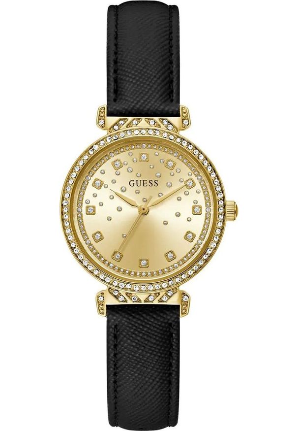 Zegarek damski Guess GW0764L2 CYRKONIE czarny. Kolor: czarny