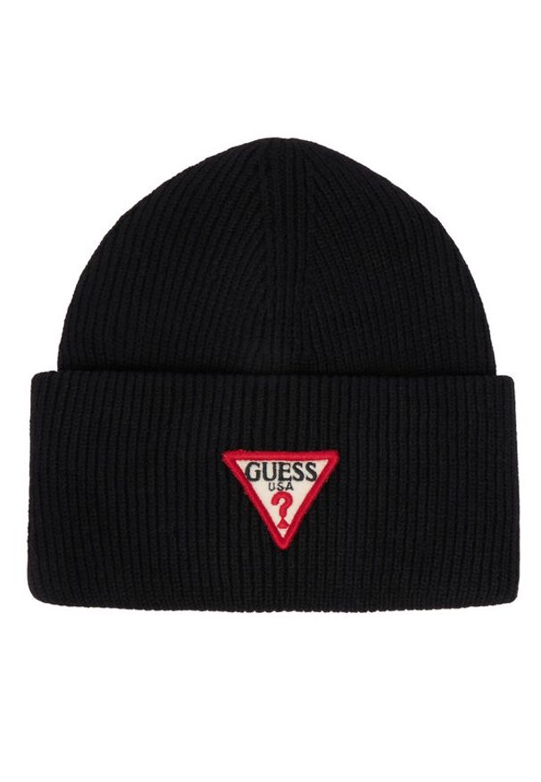 Guess Czapka AW5234 VIS01 Czarny. Kolor: czarny. Materiał: materiał