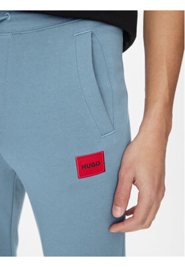 Hugo - HUGO Spodnie dresowe Doak212 50447963 Niebieski Regular Fit. Kolor: niebieski. Materiał: bawełna