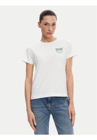 Pinko - PINKO T-Shirt Nambrone 103320 A2G7 Biały Regular Fit. Kolor: biały. Materiał: bawełna