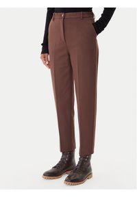 ViCOLO Spodnie materiałowe TF0229 Brązowy Regular Fit. Kolor: brązowy. Materiał: wiskoza