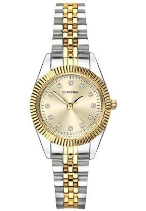 Zegarek damski Sekonda 40690 CYRKONIE srebrny. Kolor: srebrny