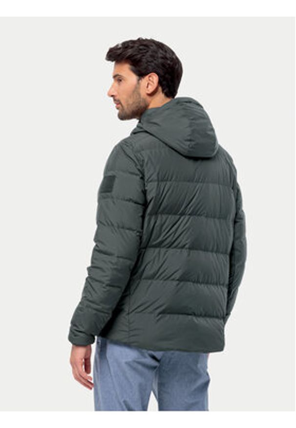 Jack Wolfskin Kurtka puchowa Colonius Jkt 1207431 Zielony Regular Fit. Kolor: zielony. Materiał: syntetyk