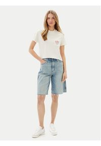 Volcom T-Shirt Pocket Dial B3512500 Écru Boxy Fit. Materiał: bawełna #5