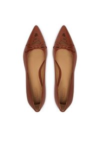 Lauren Ralph Lauren - LAUREN RALPH LAUREN Baleriny 802P06376001 Brązowy. Kolor: brązowy. Materiał: skóra #4