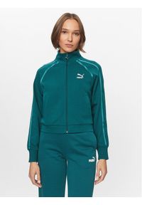 Puma Bluza T7 621464 Zielony Regular Fit. Kolor: zielony. Materiał: bawełna