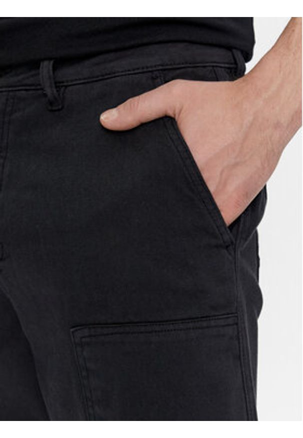Brave Soul Jeansy MJN-OSLOBLACK Czarny Loose Fit. Kolor: czarny