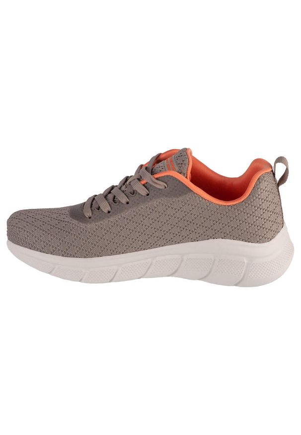 skechers - Buty do chodzenia damskie Skechers Bobs Sport B Flex. Kolor: szary. Materiał: materiał, syntetyk. Szerokość cholewki: normalna. Model: Skechers Sport. Sport: turystyka piesza