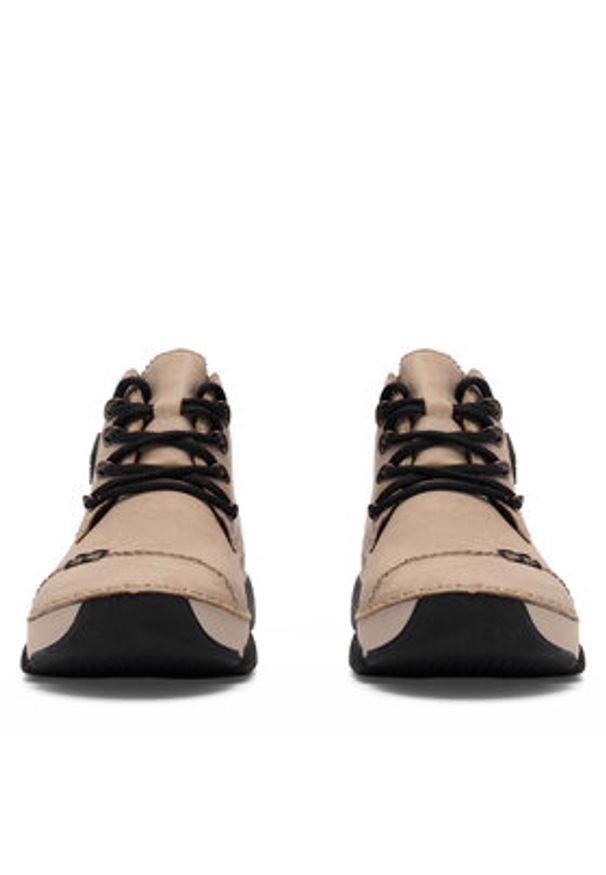 Rieker Trzewiki 45902-60 Beżowy. Kolor: beżowy. Materiał: skóra