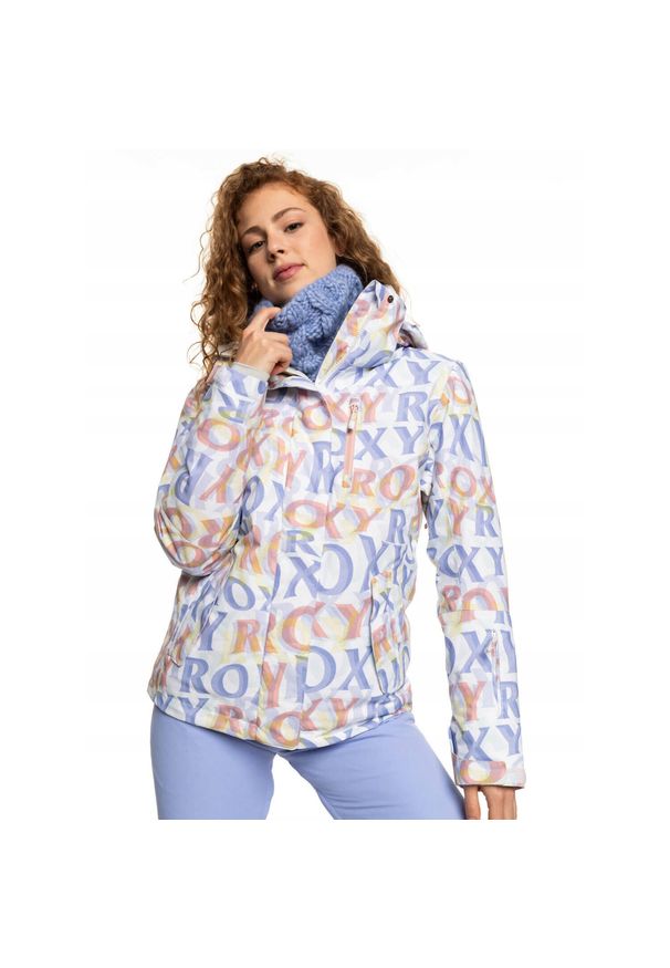 Kurtka narciarska damska Roxy Jetty Insulated. Kolor: biały. Materiał: poliester. Sezon: zima. Sport: narciarstwo