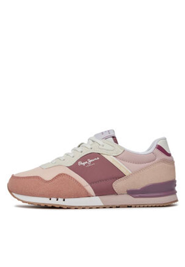 Pepe Jeans Sneakersy London Urban W PLS40005 Pomarańczowy. Kolor: pomarańczowy. Materiał: skóra