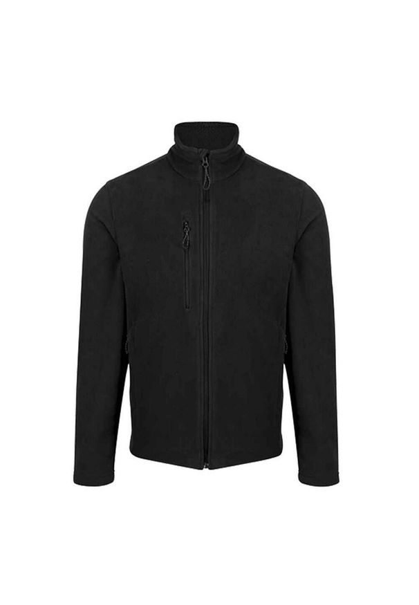 Regatta - Męska Bluza Polarowa Honestly Made Recycled Z Pełnym Zamkiem Błyskawicznym. Kolor: czarny. Materiał: polar. Sezon: zima. Styl: sportowy. Sport: turystyka piesza