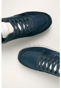 Pepe Jeans - Buty Slab Basic. Zapięcie: sznurówki. Kolor: niebieski. Materiał: materiał, syntetyk, skóra, guma, zamsz. Szerokość cholewki: normalna #4