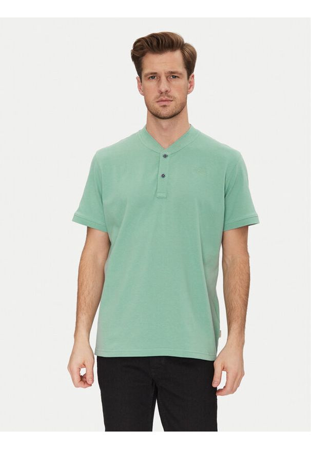 Blend Polo 20717858 Zielony Regular Fit. Typ kołnierza: polo. Kolor: zielony. Materiał: bawełna