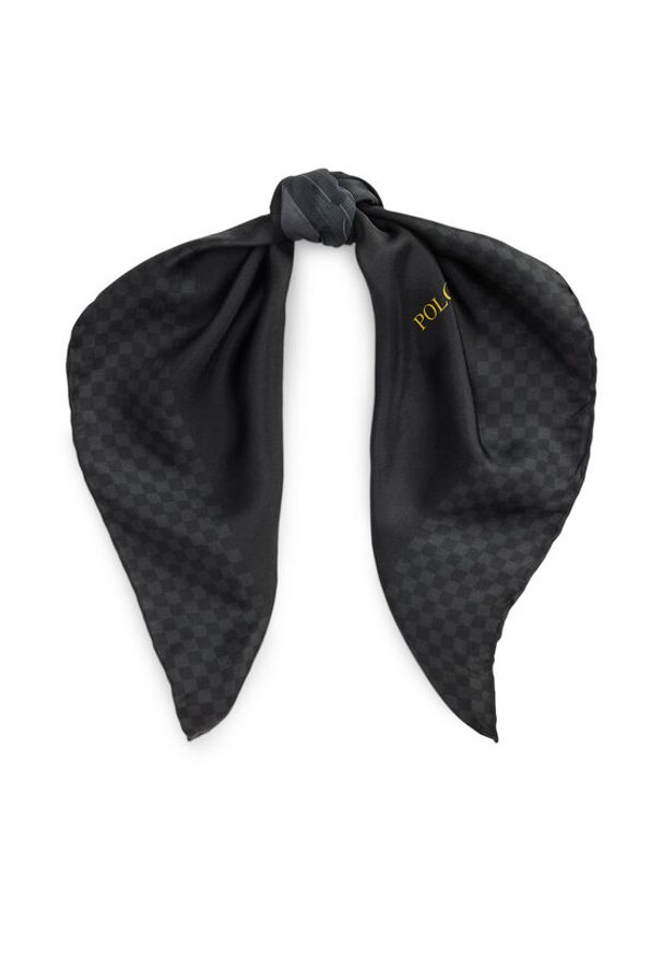 Polo Ralph Lauren Apaszka 455P04667001 Czarny. Kolor: czarny. Materiał: jedwab