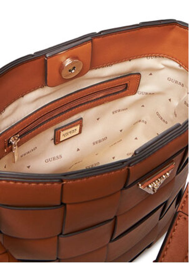 Guess Torebka Maylee HWWG96 61030 Brązowy. Kolor: brązowy. Materiał: skórzane