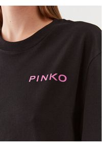 Pinko T-Shirt 101704 A13K Czarny Relaxed Fit. Kolor: czarny. Materiał: bawełna #4
