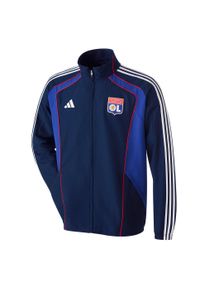 Adidas - Kurtka dresowa OL UBP 2025/26. Kolor: niebieski. Materiał: dresówka. Sport: piłka nożna #2