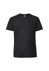 FRUIT OF THE LOOM - Męska Koszulka Iconic Premium Ringspun Cotton T-shirt. Kolor: czarny