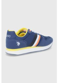 U.S. Polo Assn. buty kolor granatowy. Nosek buta: okrągły. Zapięcie: sznurówki. Kolor: niebieski. Materiał: guma #4