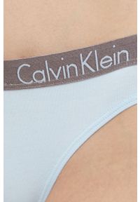 Calvin Klein Underwear stringi. Kolor: niebieski #2