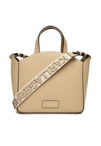 Karl Lagerfeld - KARL LAGERFELD Torebka A1W30058 Beżowy. Kolor: beżowy. Materiał: skórzane #3