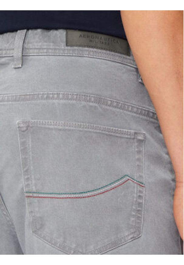 Aeronautica Militare Jeansy 241PJ198CT3285 Szary Regular Fit. Kolor: szary
