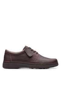 Clarks Półbuty Nature 5 Lo 26168614 Brązowy. Kolor: brązowy. Materiał: skóra