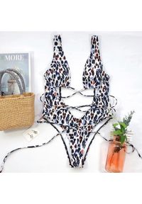 Intica - Jednoczęściowy strój kąpielowy z wycięciami na plażę i basen Rhonda. Materiał: materiał