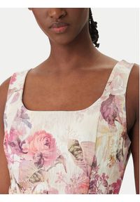 Rinascimento Sukienka koktajlowa CFC0020272002 Kremowy Regular Fit. Kolor: kremowy. Materiał: wiskoza. Styl: wizytowy #2