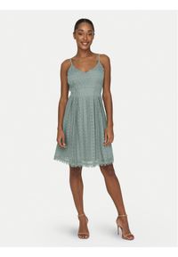 only - ONLY Sukienka letnia Helena 15204799 Zielony Regular Fit. Kolor: zielony. Materiał: bawełna. Sezon: lato