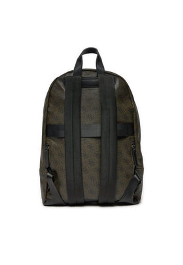 Guess Plecak Milano HMEVZL P3406 Khaki. Kolor: brązowy. Materiał: skóra