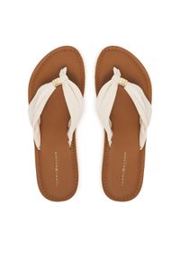 TOMMY HILFIGER - Tommy Hilfiger Japonki Th Ltr Footbed Summer Sandal FW0FW09194 Écru. Materiał: materiał #1